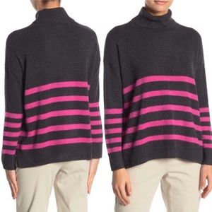 NWOT- Vince Camuto Stripe Turtleneck Sweater
